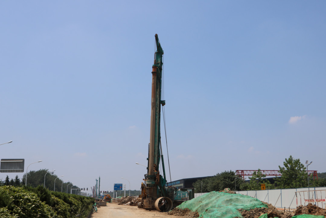 強悍表現贏青睞！山河智能360H旋挖鉆助力南京312國道改擴建